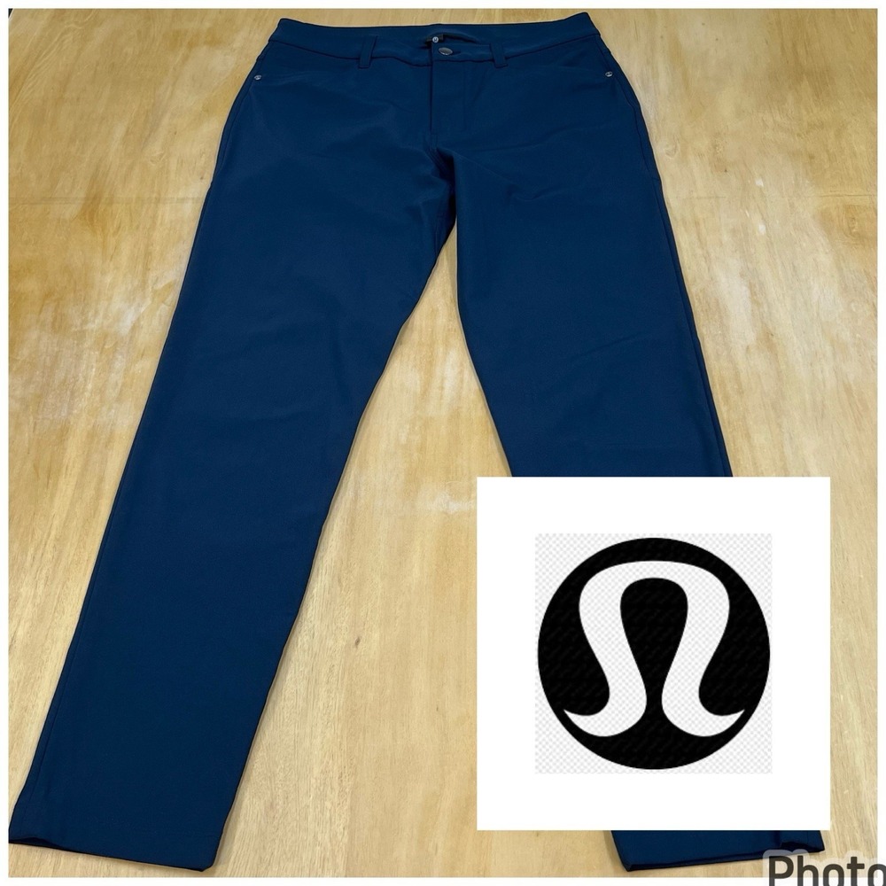 Lululemon ABC 5 Pocket Pants Men 30x30 Slim Fit Tapered Leg Warpstreme True Navy